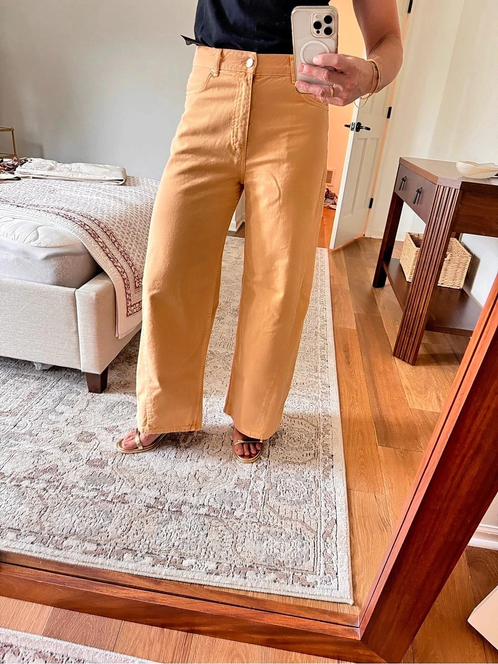 Zara Wide Leg Pants in Orange Size 4 Like New